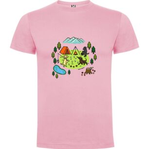 Dogs in Camp: Illustration Tshirt