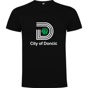 Donac's Iconic Black Logo Tshirt σε χρώμα Μαύρο 9-10 ετών