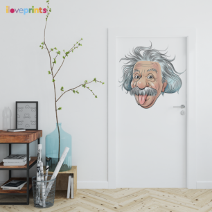 Αυτοκόλλητο Πόρτας Άλμπερτ Αϊνστάιν