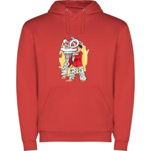 Dragon-Clad Knight Φούτερ με κουκούλα σε χρώμα Κόκκινο 9-10 ετών