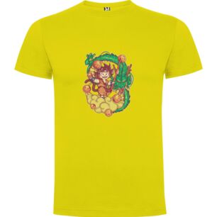 Dragonball Dream Team Tshirt σε χρώμα Κίτρινο 3-4 ετών