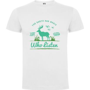 Earth's Melodic Antlers Tshirt