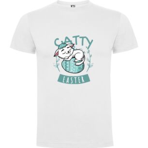 Easter Cat Bunny Design Tshirt