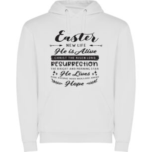 Easter's Divine Redemption Φούτερ με κουκούλα σε χρώμα Λευκό Large