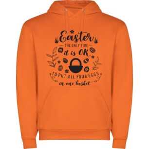 Easter's Essence: Precise Perfection Φούτερ με κουκούλα σε χρώμα Πορτοκαλί Large
