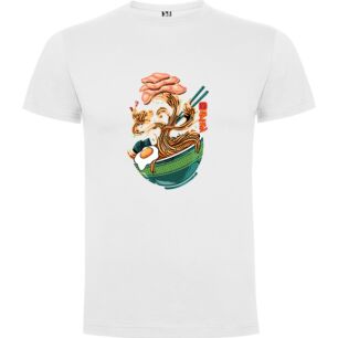 Egg-topped Magic Noodles Tshirt σε χρώμα Λευκό XXXLarge(3XL)