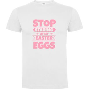 Eggciting Eye-Catchy Warning Tshirt σε χρώμα Λευκό XXXLarge(3XL)