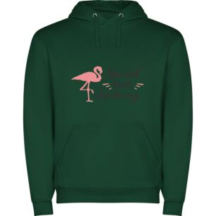 Elegant Flamingo Pose Φούτερ με κουκούλα
