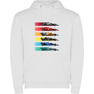 Elite Speed: Colorful Quartet Φούτερ με κουκούλα σε χρώμα Λευκό 3-4 ετών