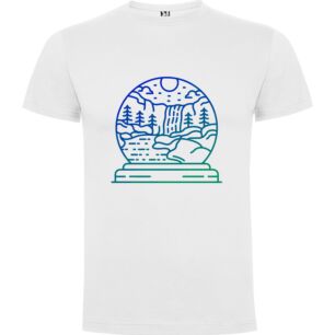 Enchanted Snow Globe Mountains Tshirt