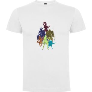 Epically Multicolored Silhouettes Tshirt σε χρώμα Λευκό 3-4 ετών