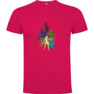 Epically Multicolored Silhouettes Tshirt