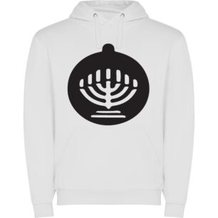 Ethereal Judaic Symbolism Φούτερ με κουκούλα σε χρώμα Λευκό Large