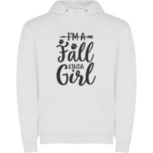 Fall Girl Chic Φούτερ με κουκούλα σε χρώμα Λευκό Medium