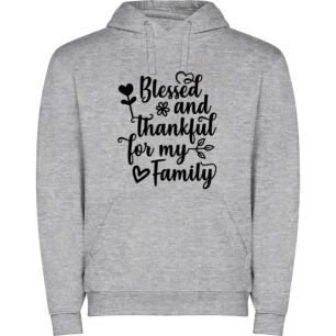 Family's Blessed Love: Graphic Φούτερ με κουκούλα
