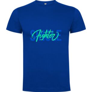 Fancy Fighter Lettering Game Tshirt