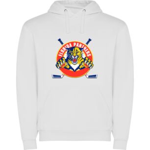 Fancy Florida Panther Emblem Φούτερ με κουκούλα σε χρώμα Λευκό 11-12 ετών