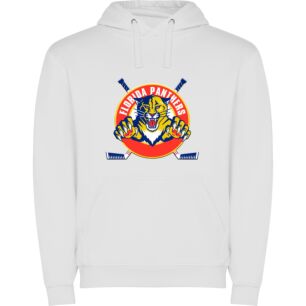 Fancy Florida Panther Emblem Φούτερ με κουκούλα σε χρώμα Λευκό 3-4 ετών