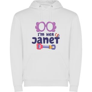 Fancy Janet-Inspired Tee Φούτερ με κουκούλα σε χρώμα Λευκό 3-4 ετών