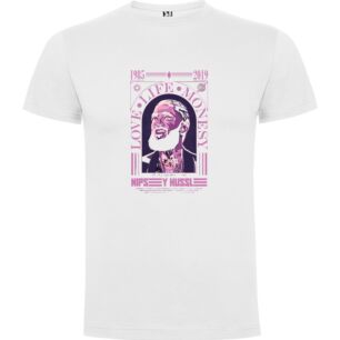 Fancy Title: Bearded Thug's Art Tribute Tshirt σε χρώμα Λευκό XLarge