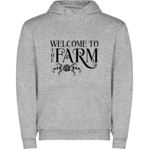 Farmscape Hospitality: Welcome! Φούτερ με κουκούλα σε χρώμα Γκρι Large