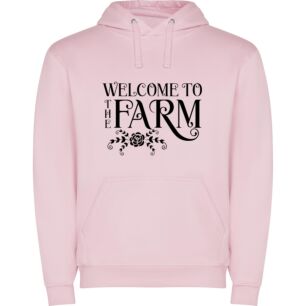 Farmscape Hospitality: Welcome! Φούτερ με κουκούλα σε χρώμα Ροζ XLarge