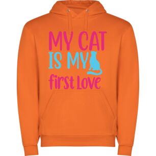 Feline Affection: My First Love Φούτερ με κουκούλα