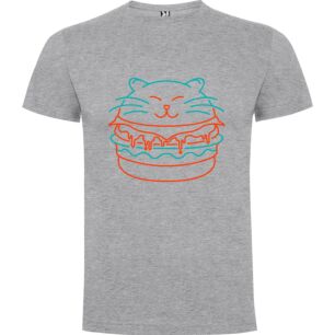 Feline Burger Illustration Tshirt