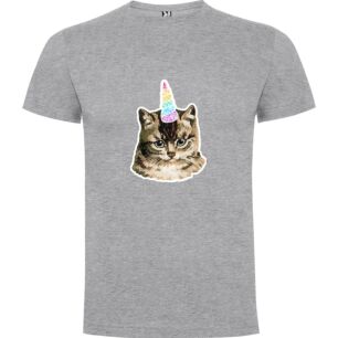 Feline Festivities Sticker Tshirt σε χρώμα Γκρι 3-4 ετών