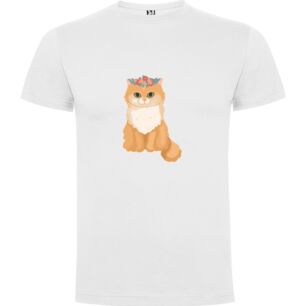 Feline Floral Fantasia Tshirt σε χρώμα Λευκό XXLarge