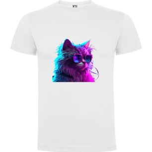 Feline Neon Dreams Tshirt σε χρώμα Λευκό 11-12 ετών