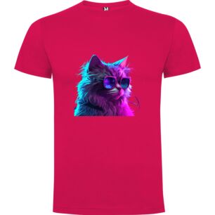 Feline Neon Dreams Tshirt