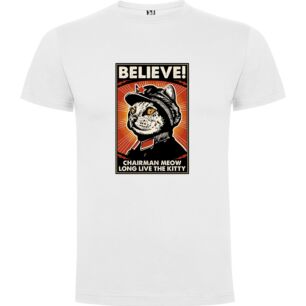 Feline Revolution: Artistic Resistance Tshirt σε χρώμα Λευκό Medium