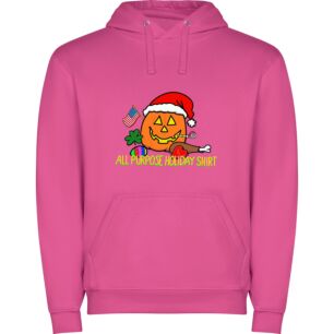 Festive Pumpkin's Holiday Cheer Φούτερ με κουκούλα σε χρώμα Φούξια 3-4 ετών