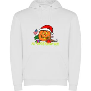 Festive Pumpkin's Holiday Cheer Φούτερ με κουκούλα σε χρώμα Λευκό 9-10 ετών