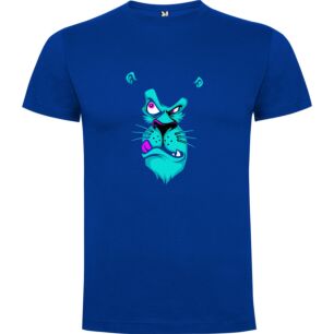 Fierce Blue Cat Majesty Tshirt