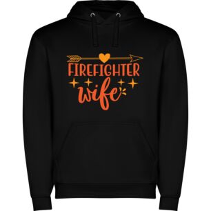 Fierce Firefighter Wife Arrow Φούτερ με κουκούλα