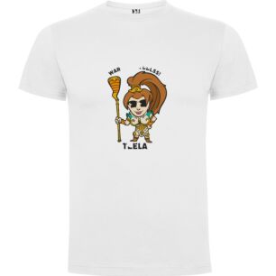 Fierce Goddess Warrior Tshirt σε χρώμα Λευκό 7-8 ετών