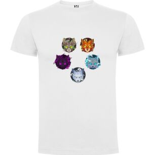 Fierce Neon Felines Tshirt σε χρώμα Λευκό 3-4 ετών