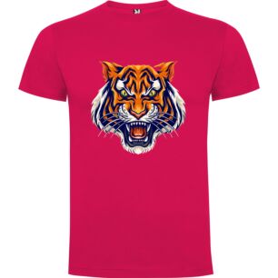 Fierce Tiger Roars On Tshirt
