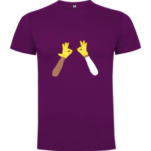 Fingers Aloft Tshirt σε χρώμα Μωβ 11-12 ετών