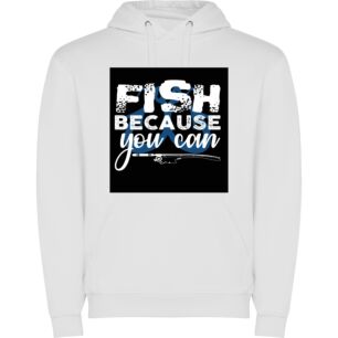 Fins & Threads: Fish-Inspired T-Shirt Φούτερ με κουκούλα