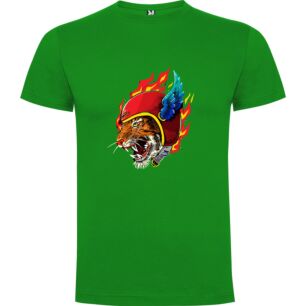 Firewinged Tiger Mascot Tshirt
