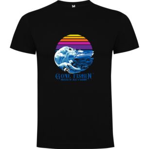 Fishin' Waves Design Tshirt