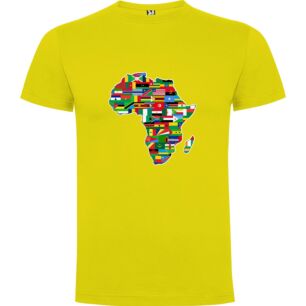 Flagged Africa: A Stunning Map Tshirt σε χρώμα Κίτρινο 5-6 ετών