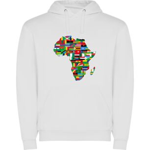 Flagged African Landscapes Φούτερ με κουκούλα σε χρώμα Λευκό 11-12 ετών