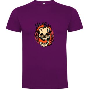 Flame Skull Design Tshirt