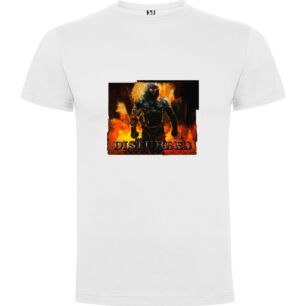 Flames of Disturbia Tshirt σε χρώμα Λευκό 3-4 ετών
