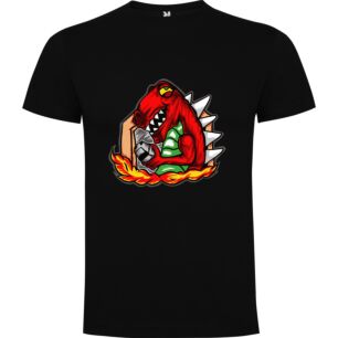 Flaming Dragon Mascot Tshirt