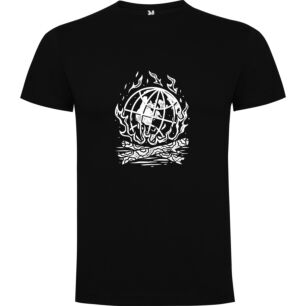 Flaming Globe Chaos Tshirt